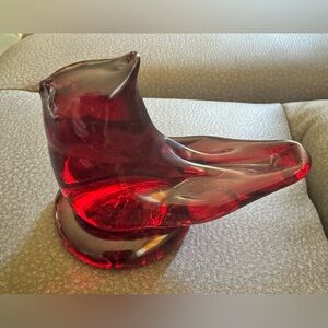 Vintage Red Cardinal Glass Bird of Love
Signed Ron Ray 2004